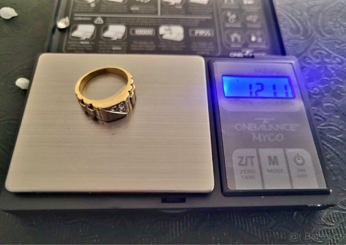 Zlatý panský prsten ROLEX 18k - 5
