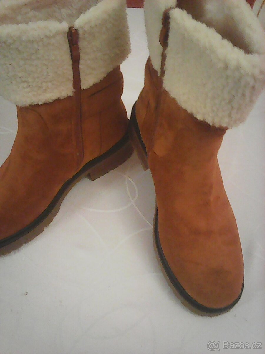dámské zimní nové polokozačky - 5