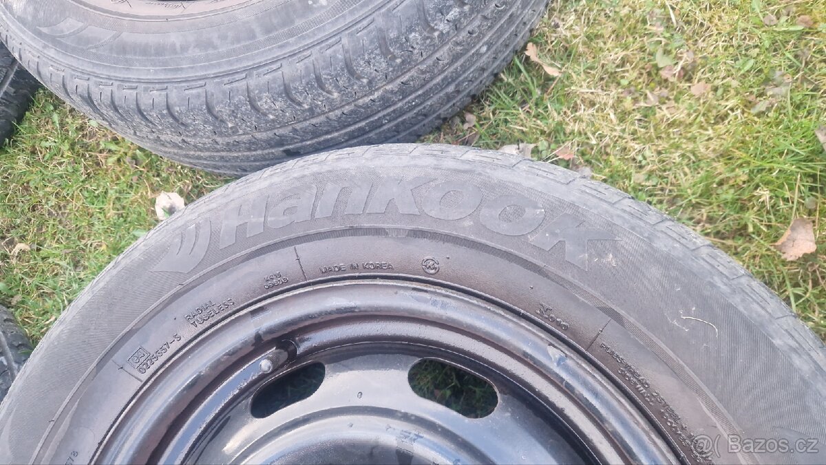 Prodam 4 kusy 195/65 R15 4x108 letni, Hankook - Optimo - 5