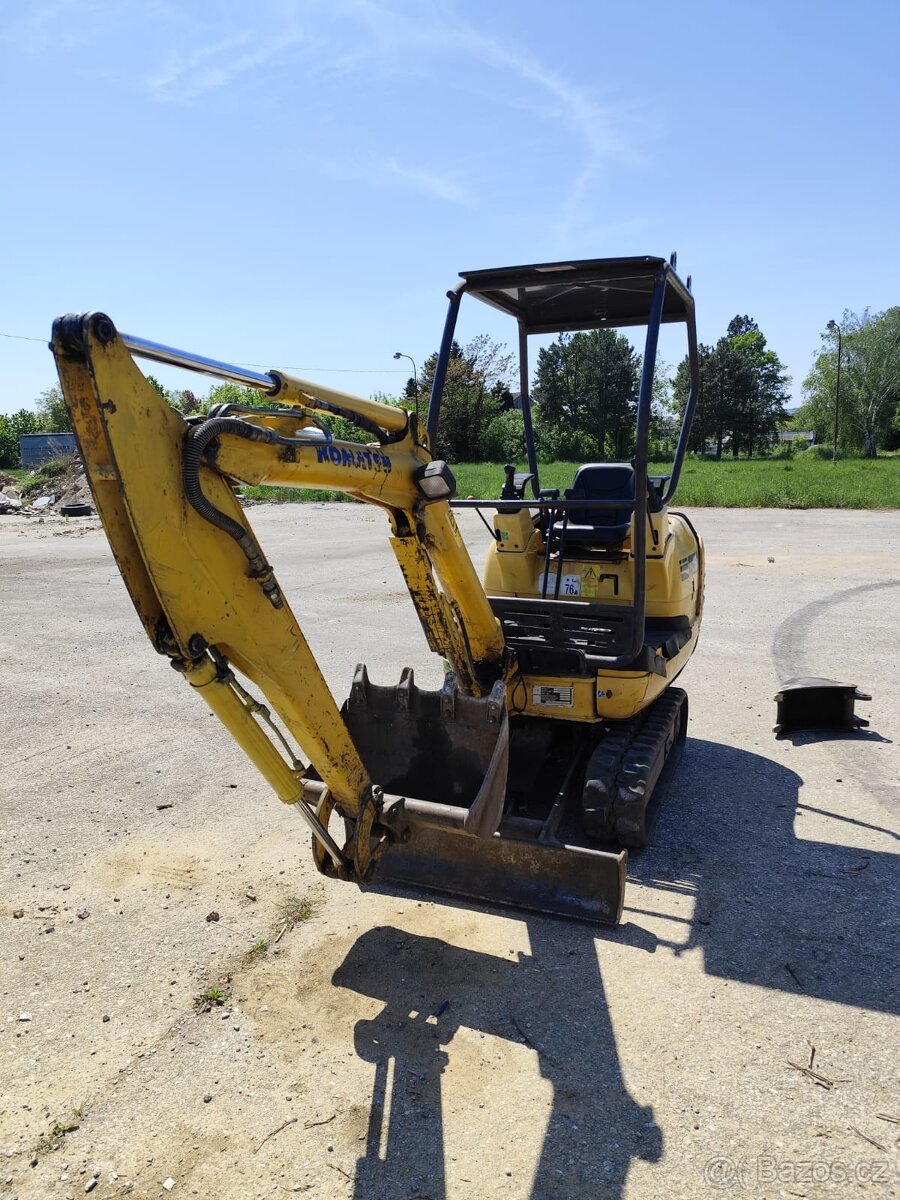 Minibagr Komatsu PC15, váha 1550kg. - 5