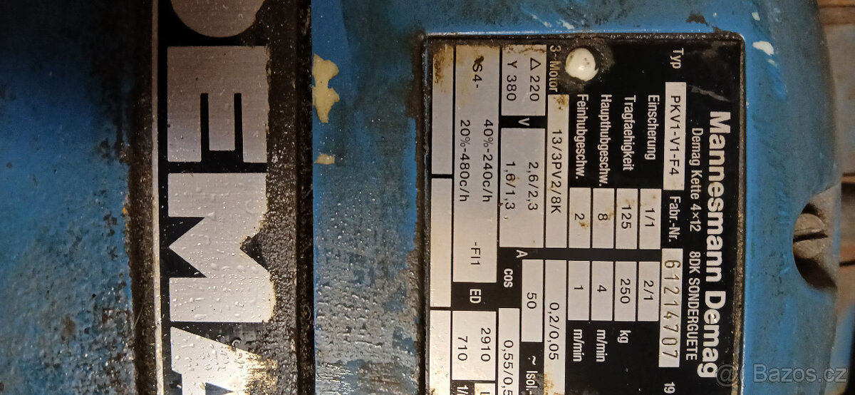 elektrický řetězový zvedák Demag - 5