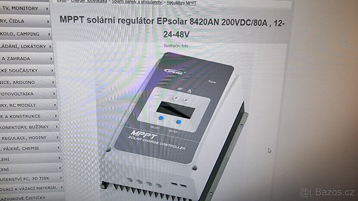 V záruce-MPPT solární regulátor EPsolar 200V/80A - 5