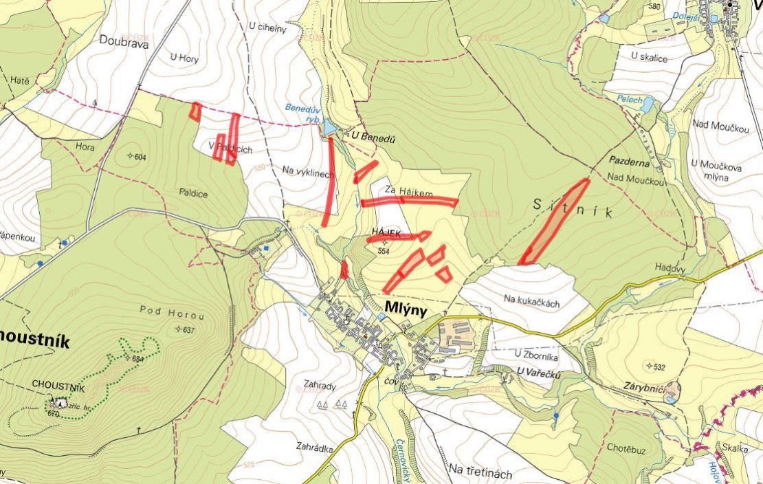 Zemědělská půda, prodej, Mlýny, Tábor - 5