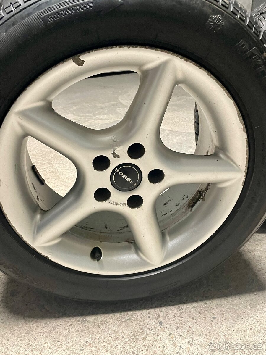 Zimní sada alu kol + pneu Riken Snowtime 225/55 R16 – pěkný - 5