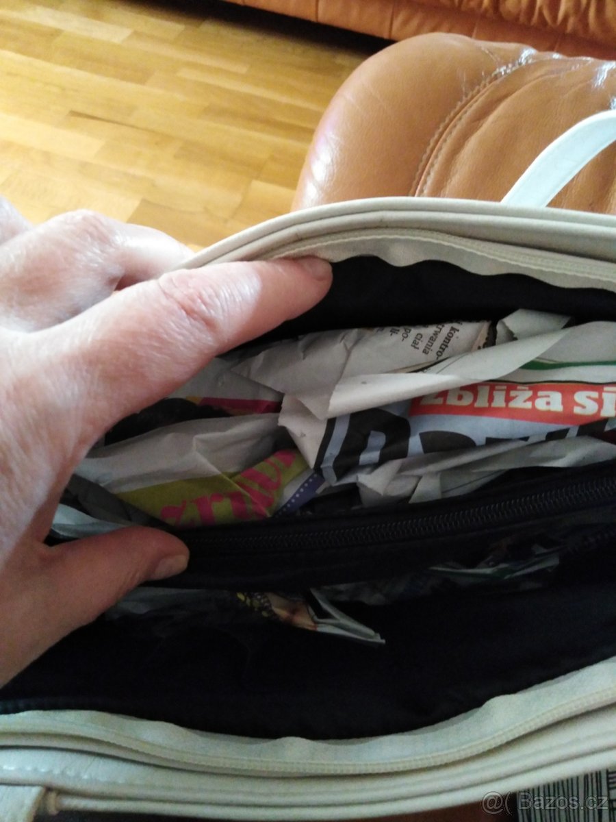 Kabelka světlé béžová odlehčená - 5