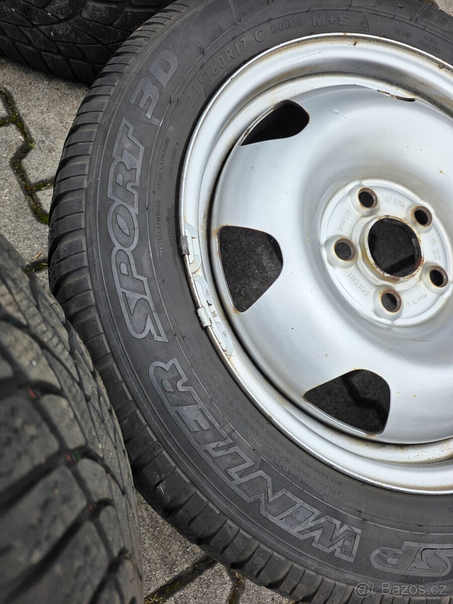 Zimní sada VW T5 Dunlop 215/60/17C - 5