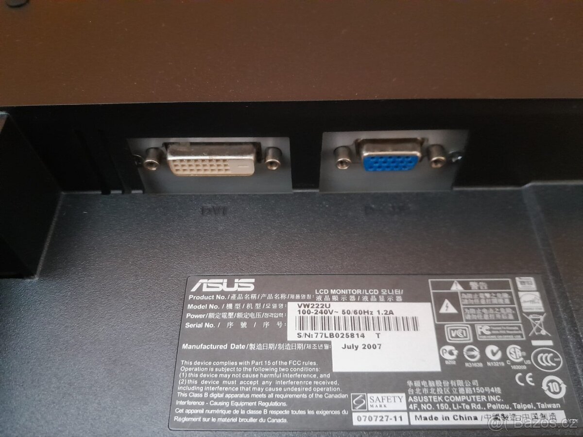 Monitor ASUS vw222u 22" - 5
