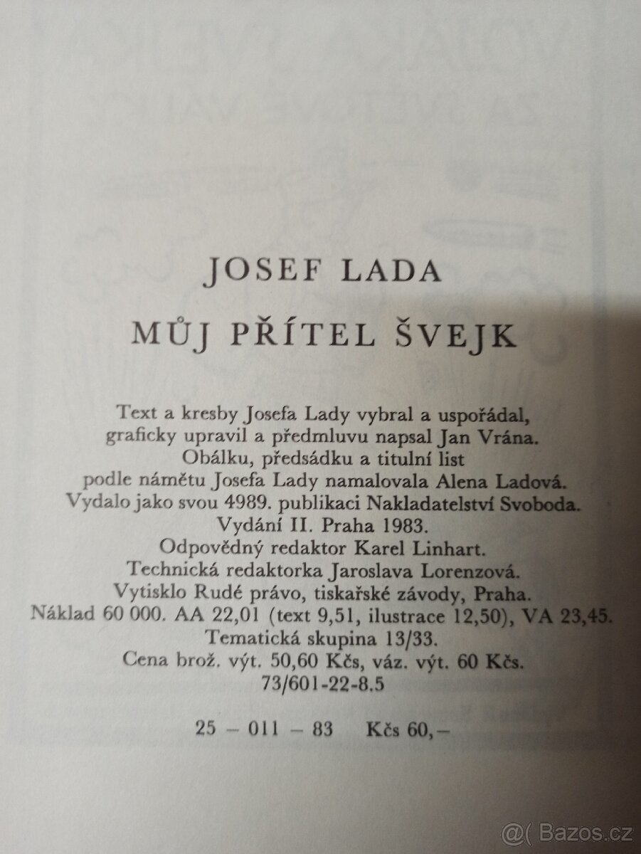 Můj přítel Švejk Josef Lada 1983 - 5