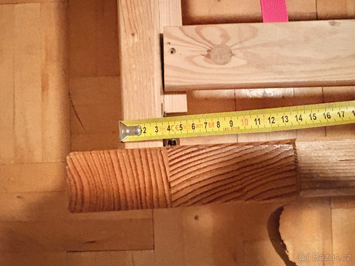 Dřevěná manželská postel 160x200 - 5