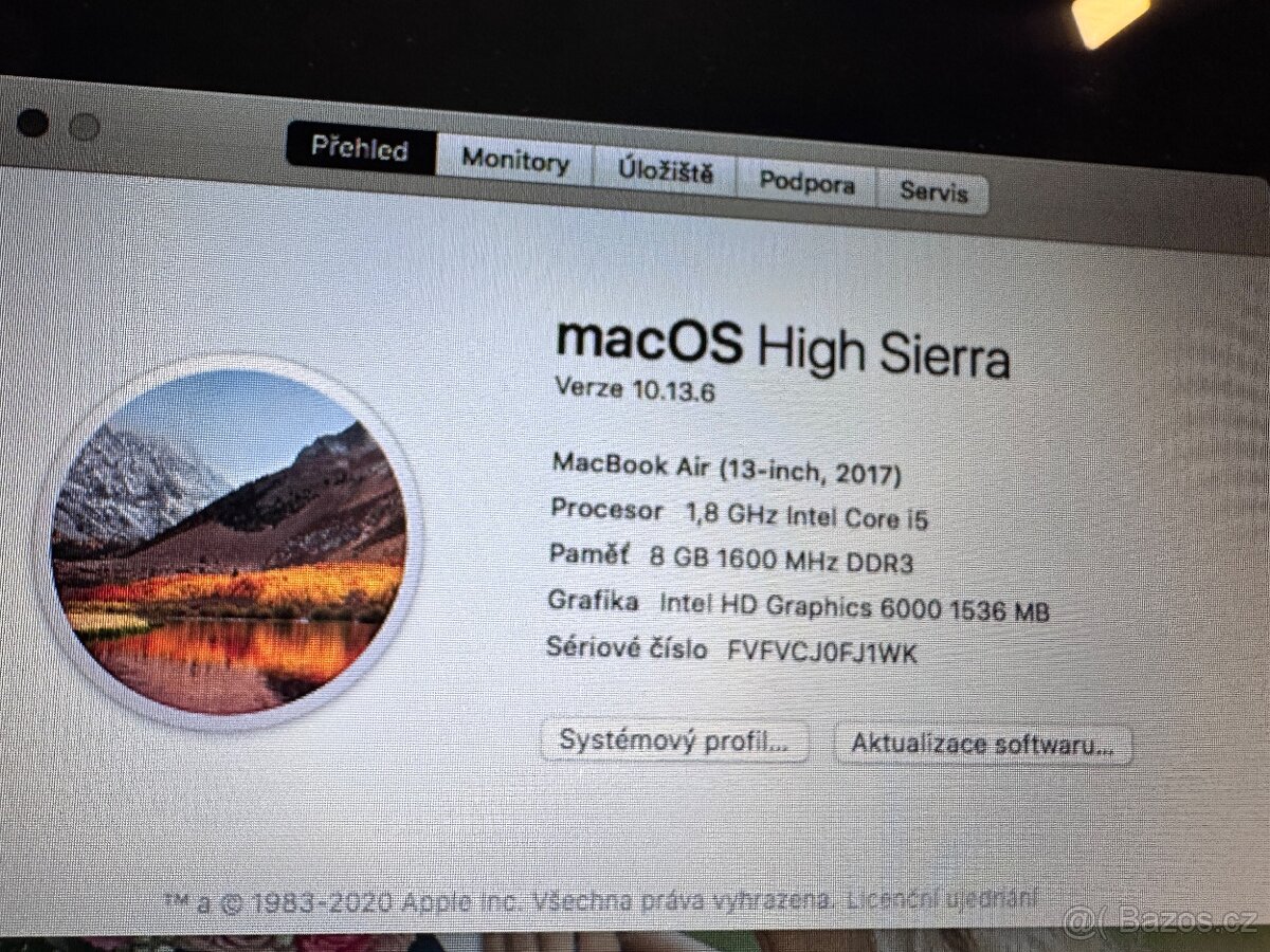 MacBook Air 13” (2017) – skvělý stav, jen 65 cyklů baterie - 5