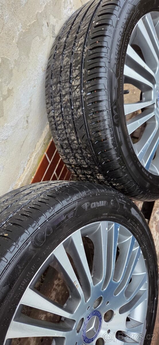 Alu kola R18, 5x112 Mercedes Viano, vito, pneu 245/45 letní - 5