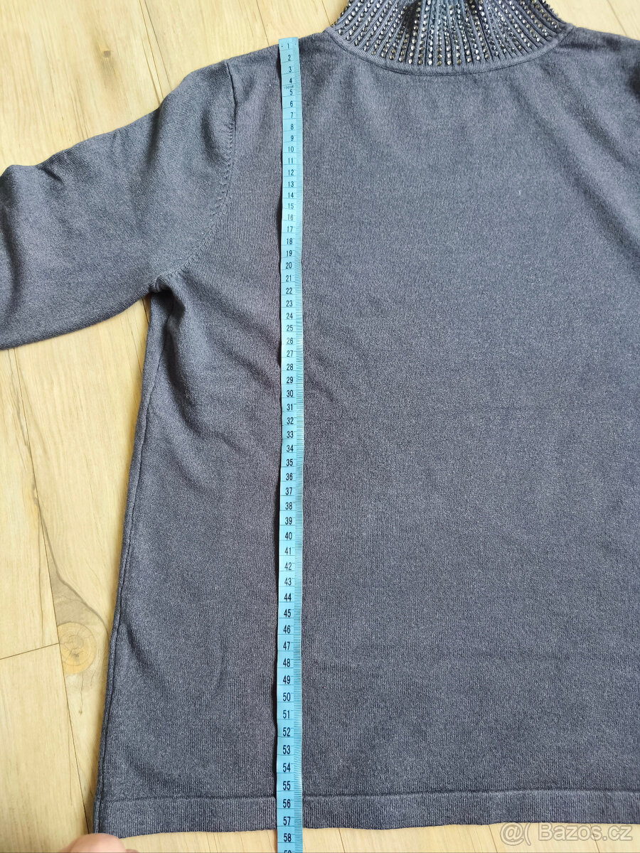 Nový svetr s kamínky, vel.L - 5