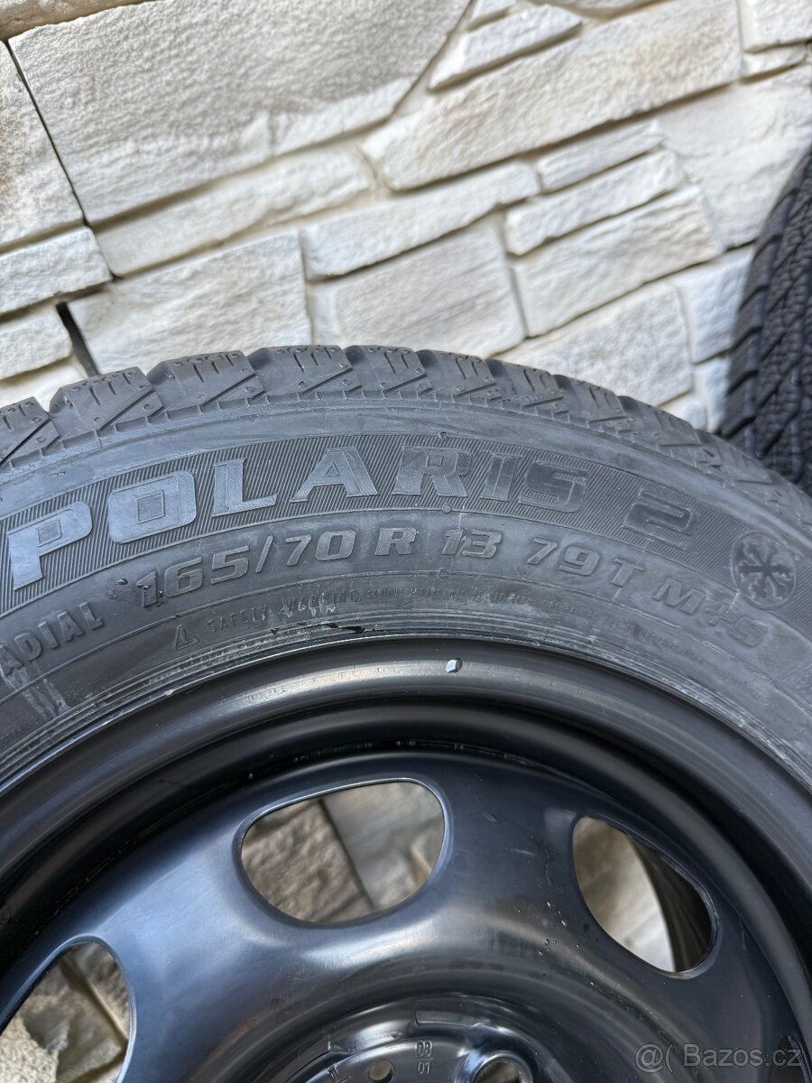 Prodám plechová kola se zimními pneumatikami - 5