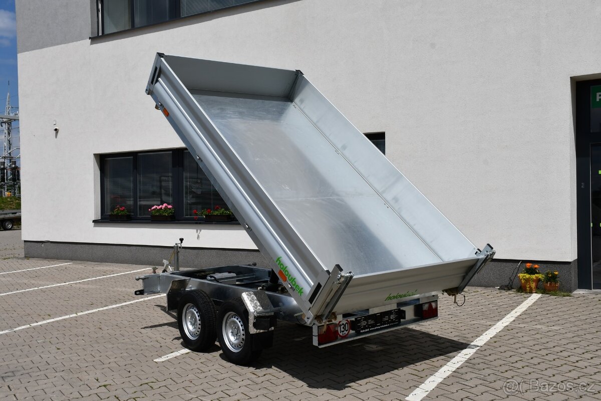 Třístranný sklápěcí přívěs do 2700 kg 3,1m ELEKTOHYDRAULIKA - 5