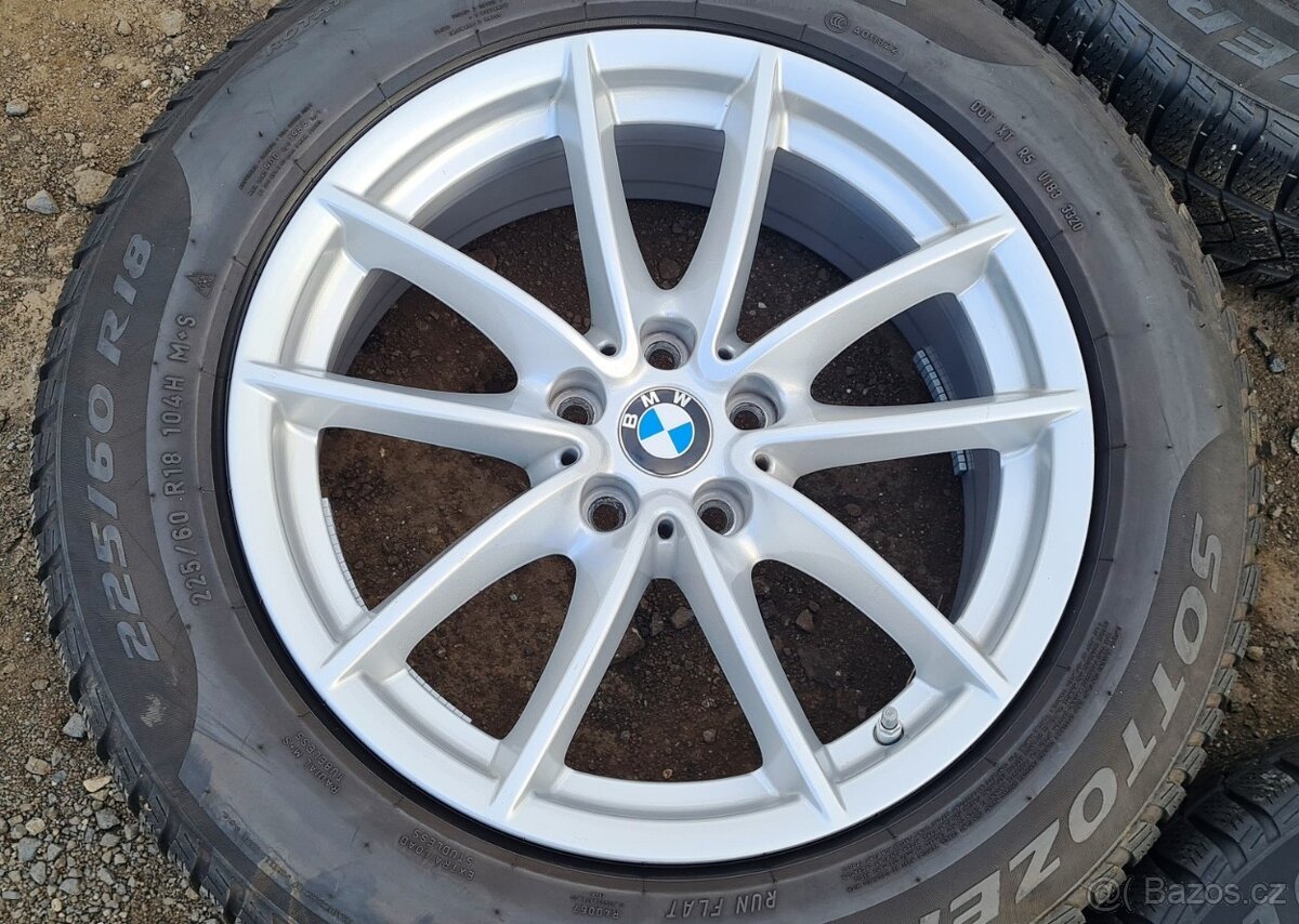 Orig. Alu kola BMW X3, X4 5x112 Pirelli 225/60R18, 4x6mm - 5