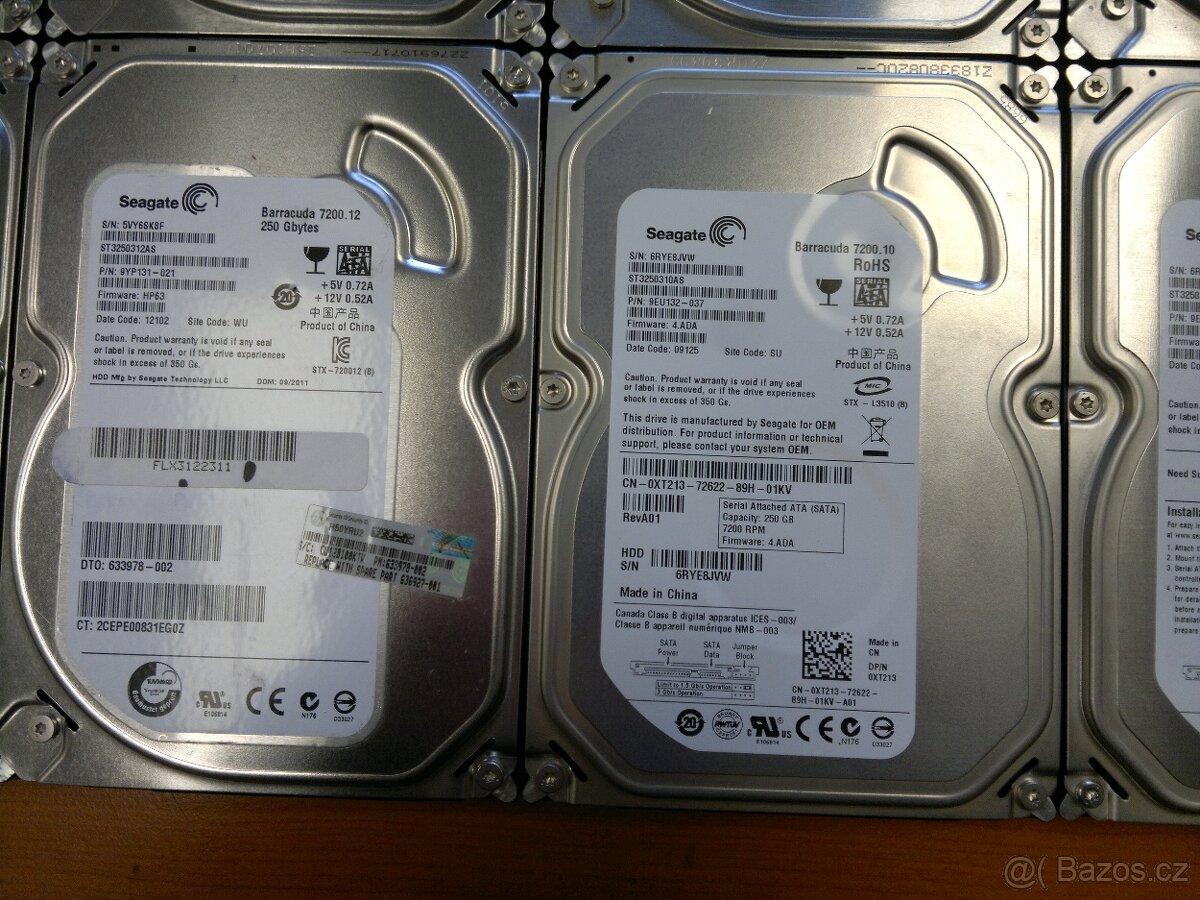 Pevné disky (HDD) Seagate 250Gb SATA, 3.5". - 5