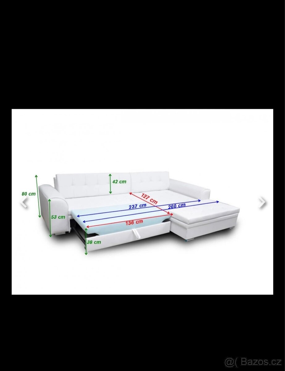 Sedačka Sydney - 1rok stará ještě v ZÁRUCE - 5