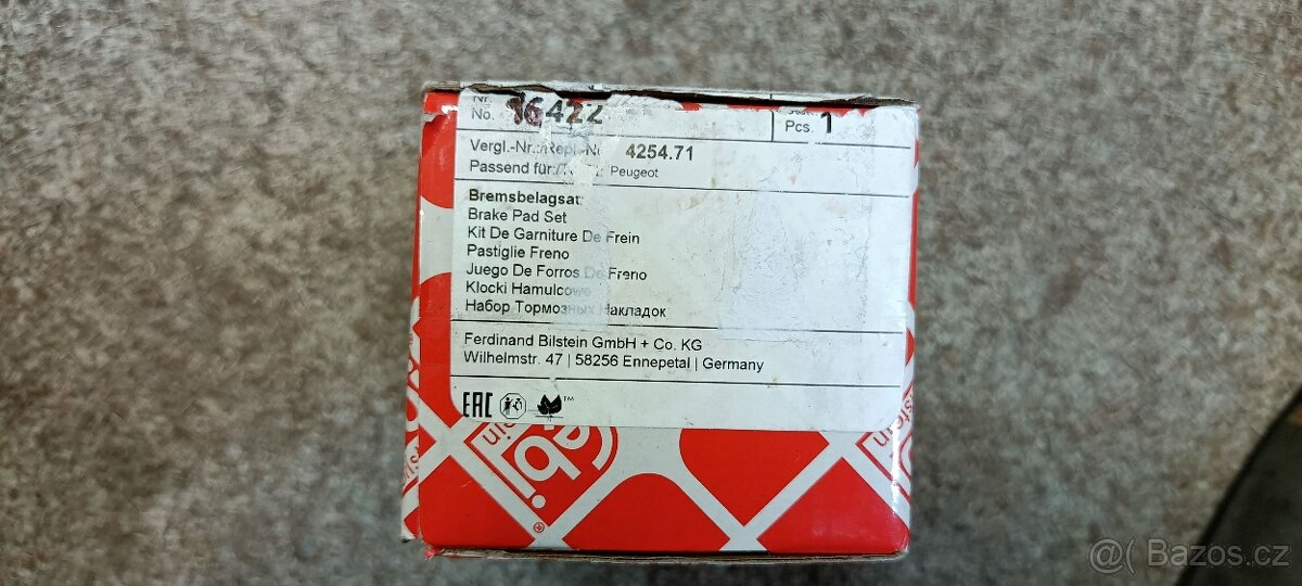 FEBI BILSTEIN 16422 přední brzdové desky Citroën, Peugeot - 5