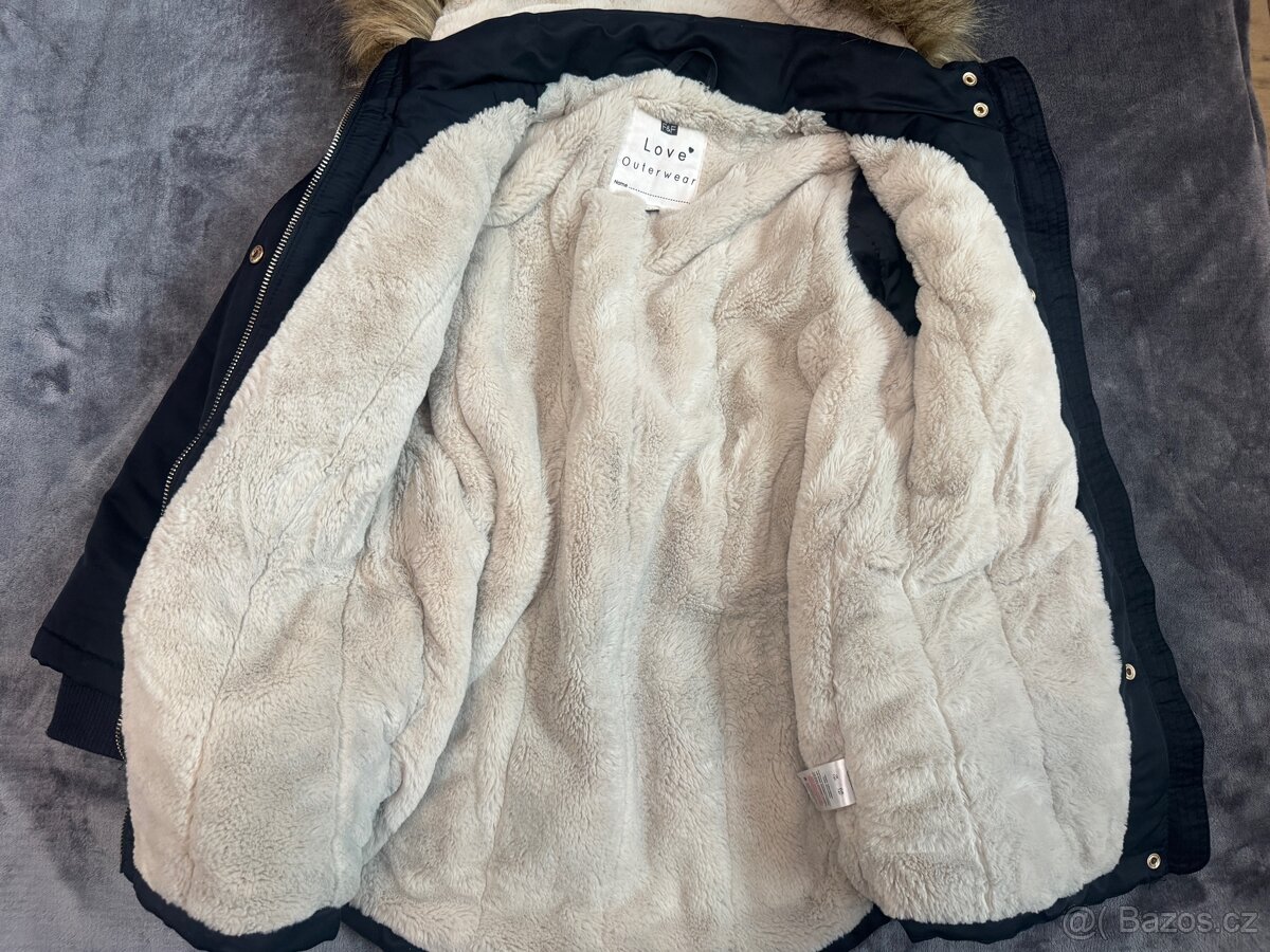 Dívčí zimní bunda/ parka F&F 122/128 - 5