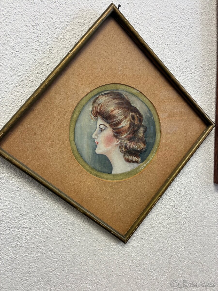 Obrázek akvarel dámy - 5