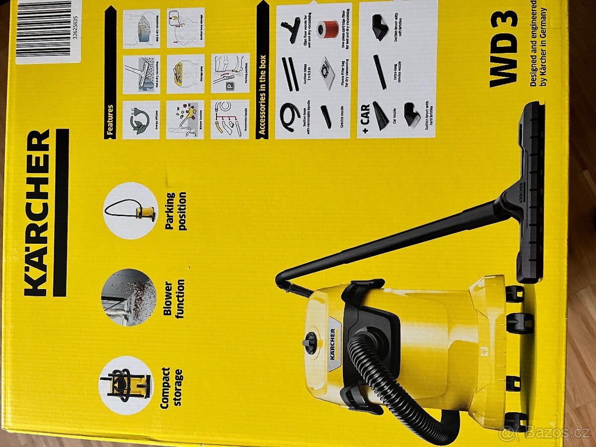 vysavač KARCHER WD 3 - nový - 5