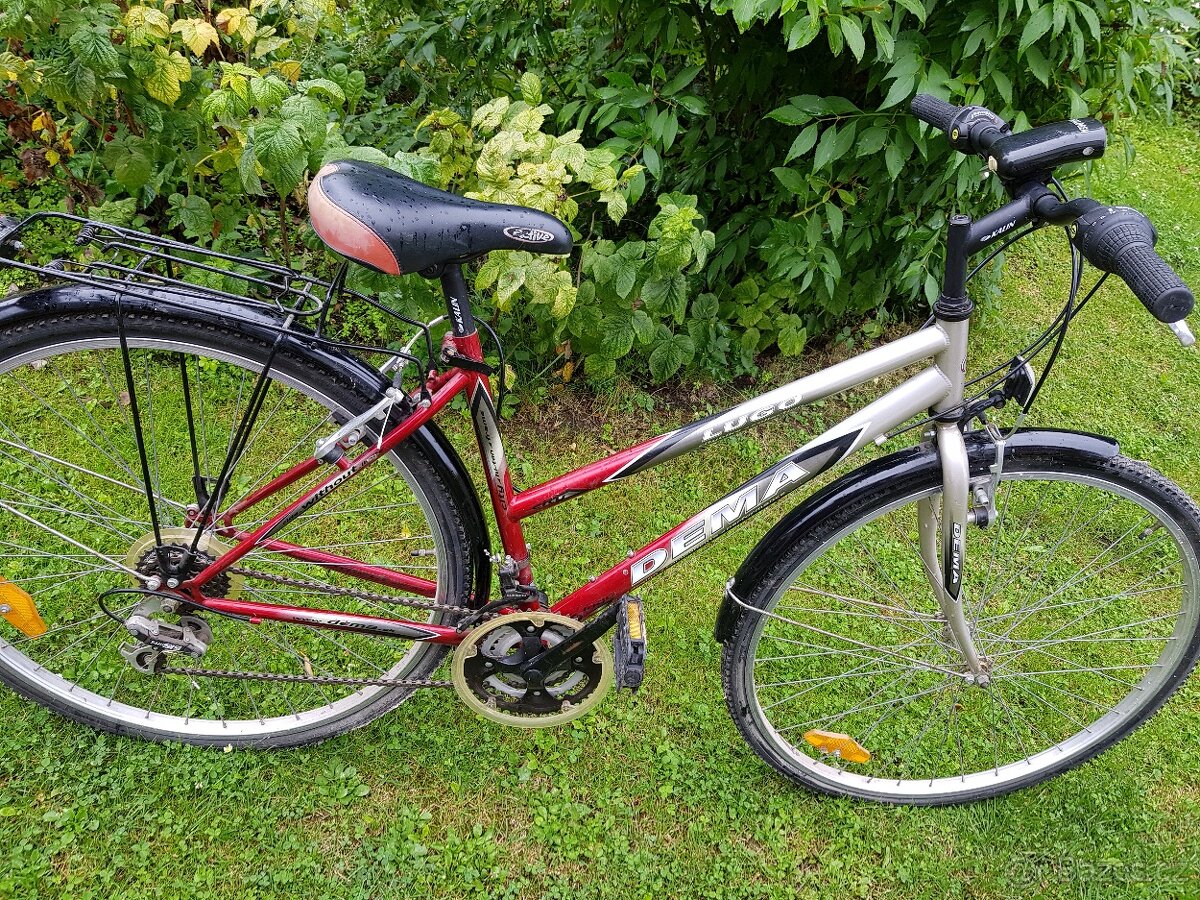 Horské kolo Olpran 24", dámské kolo, kárka - 5