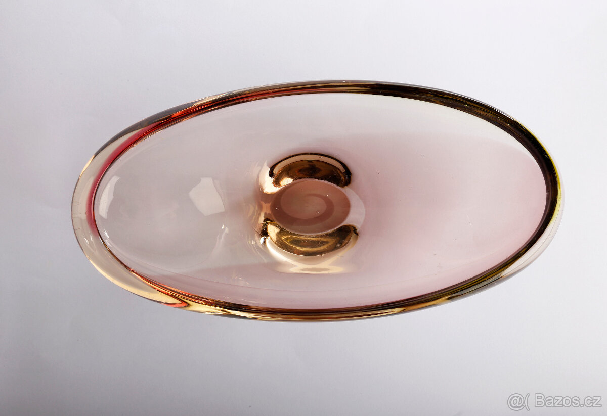 Mísa hutní sklo Josef Hospodka - 5