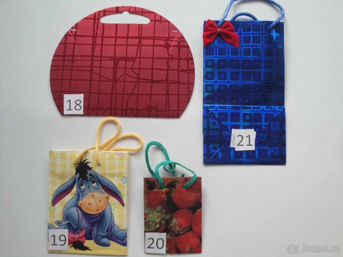 Papírové, dárkové, vánoční tašky SLEVA 50% - 5