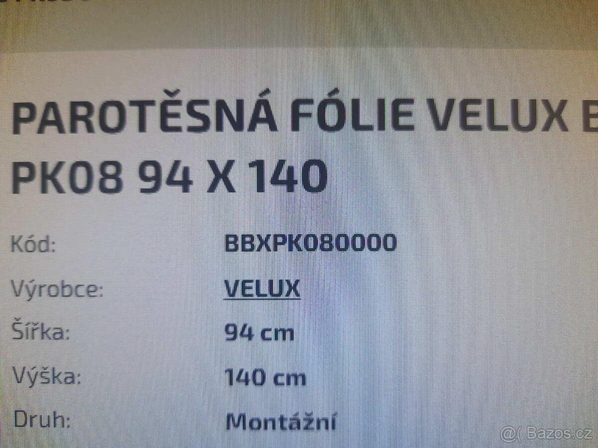 Velux parotěsná folie - 5
