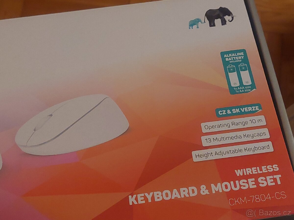 Bezdrátová klávesnice + myš - 5