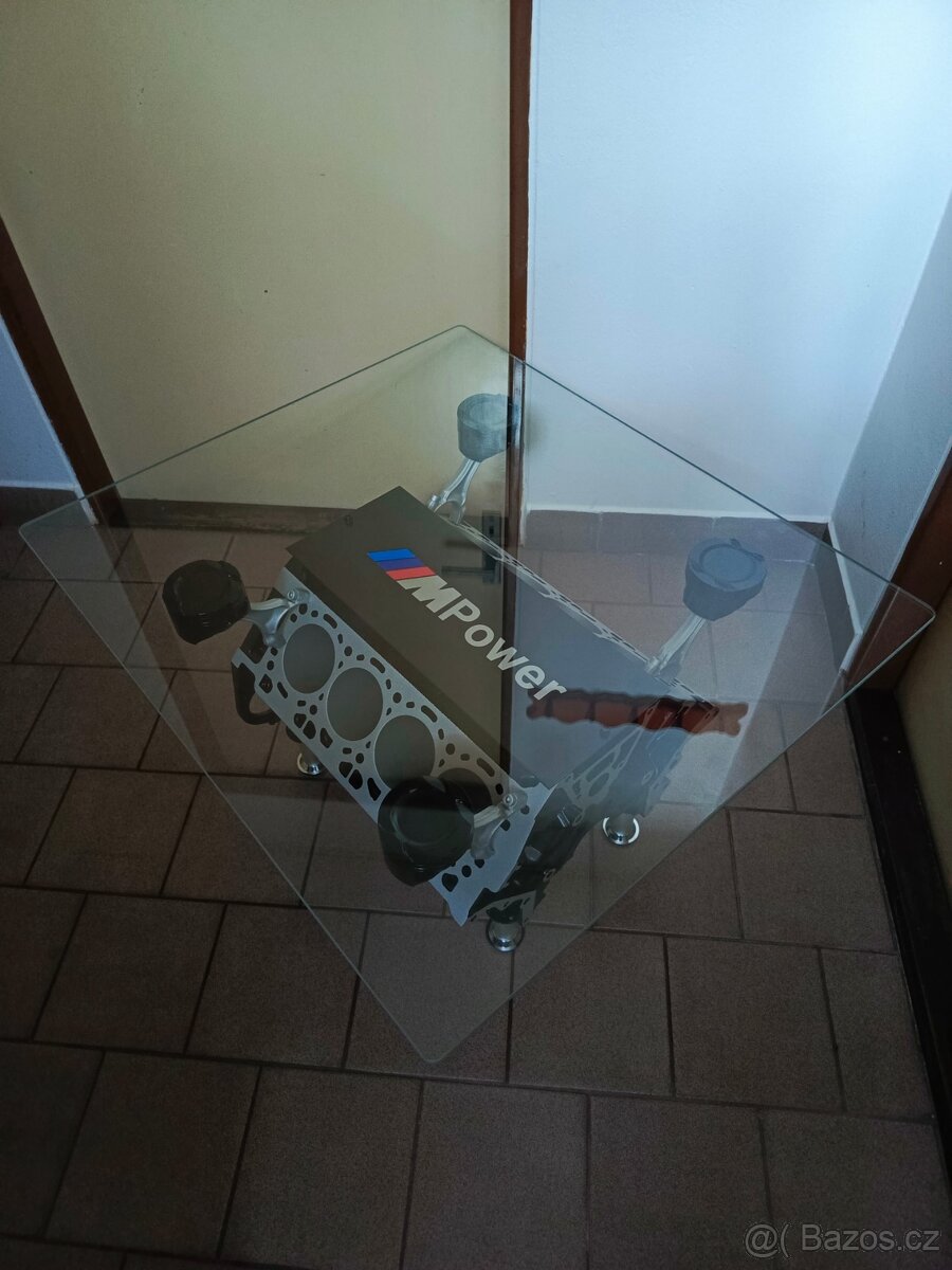 Konferenční stolek z bloku motoru V8. - 5
