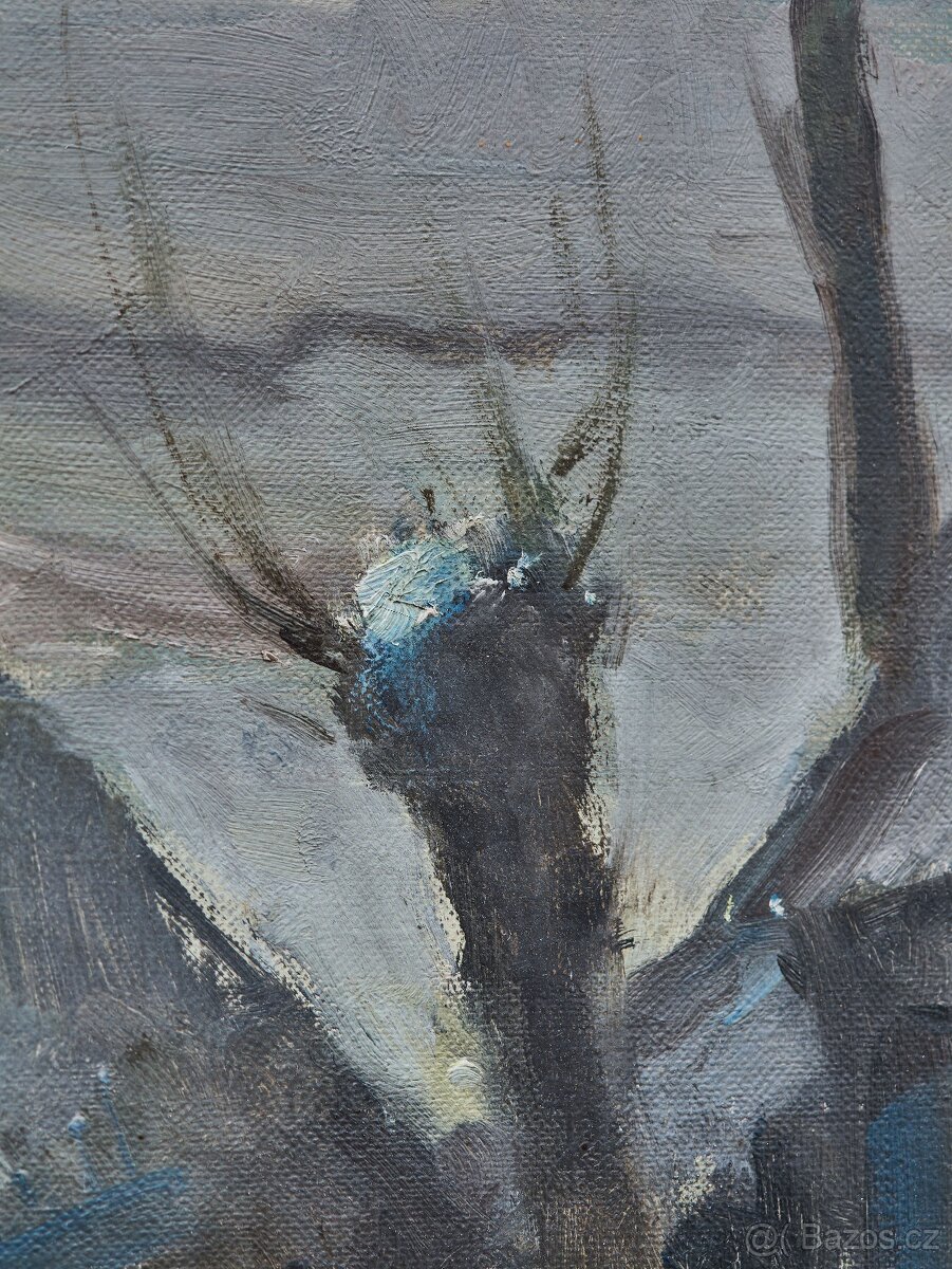 Zimní krajina s chaloupkou - 5