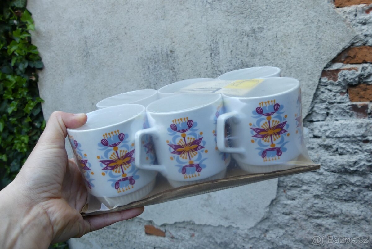 Retro hrnky původní balení, ČSSR 1966 - 5