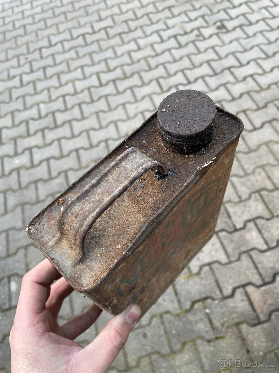 Prodám starou plechovku od oleje VEHOL - 5