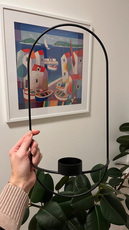 Nástěnné černé svícny Pov 2ks - 5