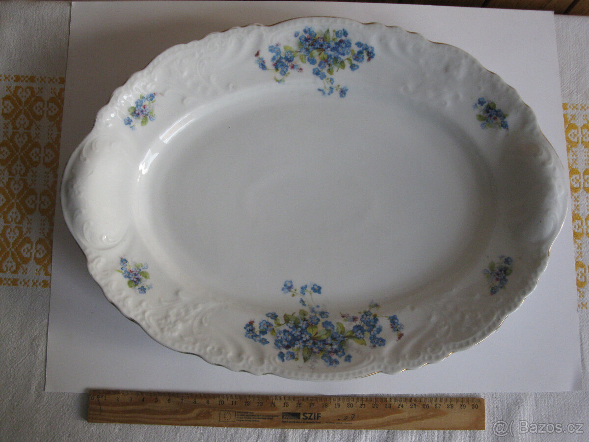 Starý porcelánový servis,strarožitná mísa na polévku,mísa - 5