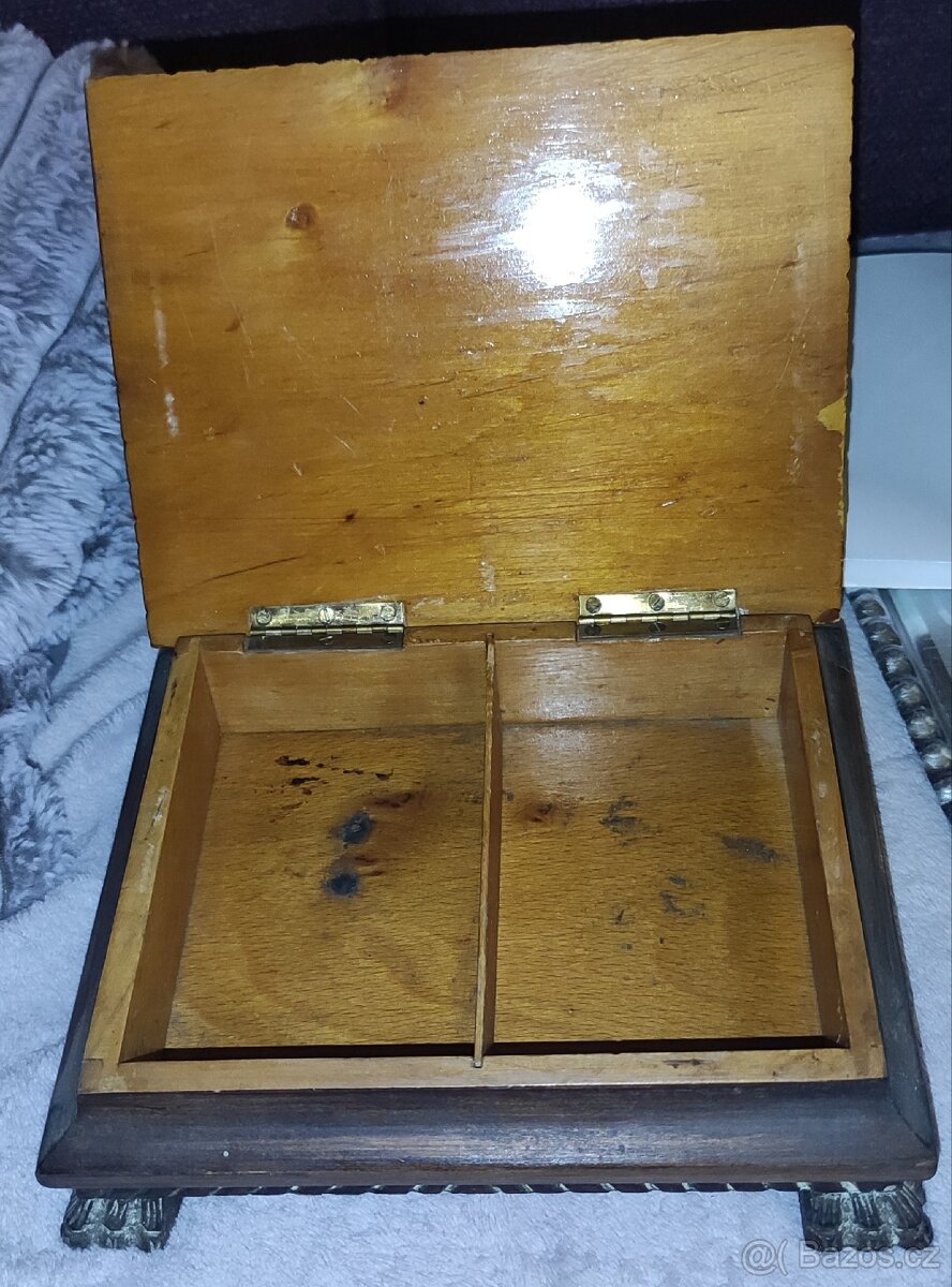 Dřevěná krabička na karty - 5