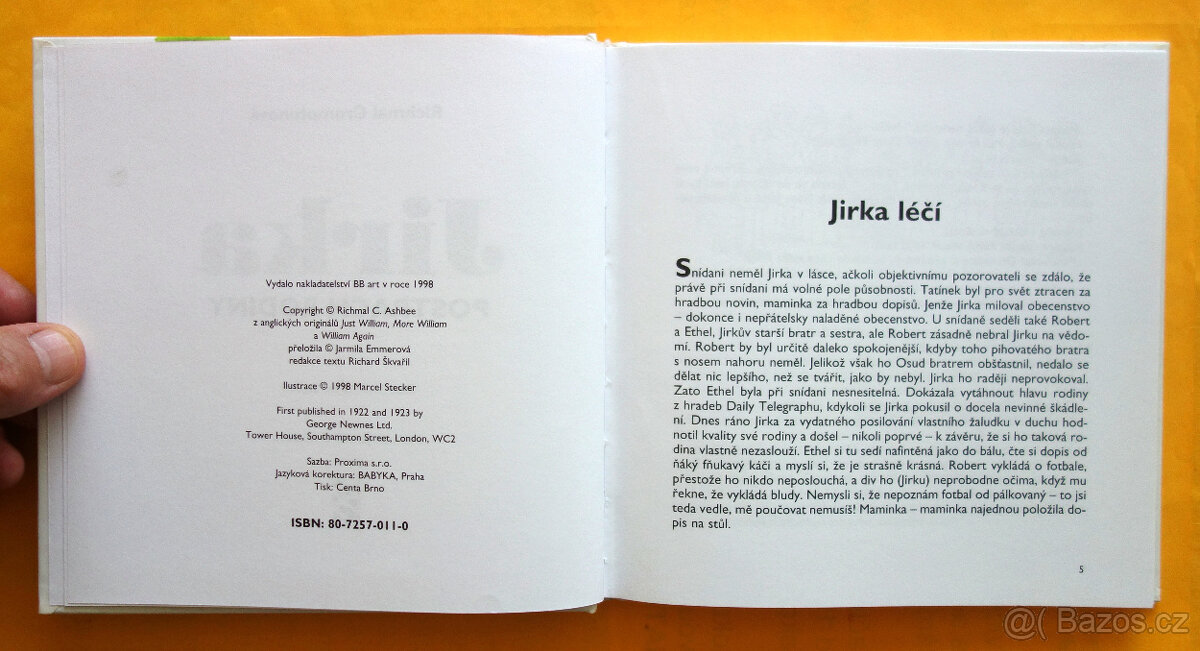 Jirka postrach rodiny - Richmal Crompton/ 100% stav nepoškoz - 5