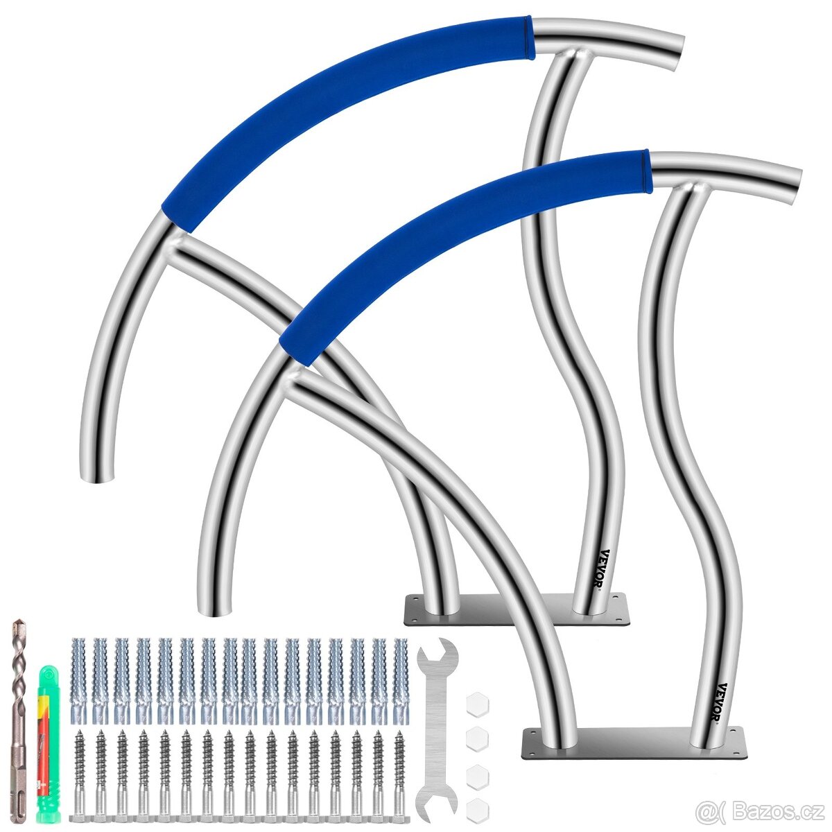 Nerezová bazénová madla - 2 kusy - 5