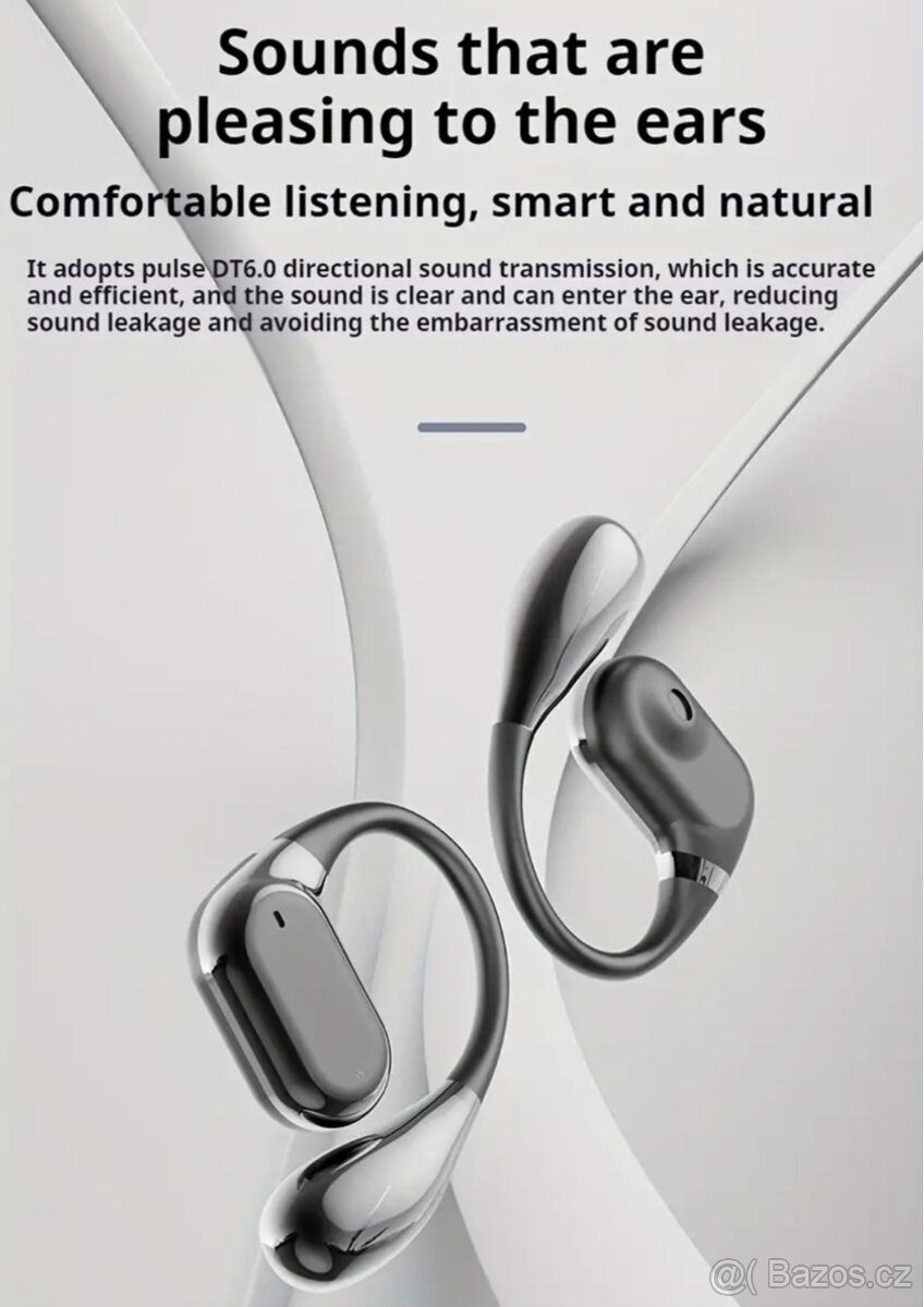 Bezdrátová sluchátka pro sport s uchycením za ucho - 5