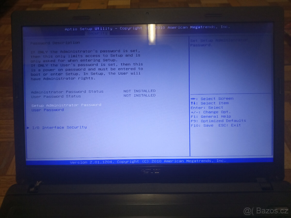 ASUS X54C (Intel Celeron B820, 4GB RAM, otestován do biosu) - 5