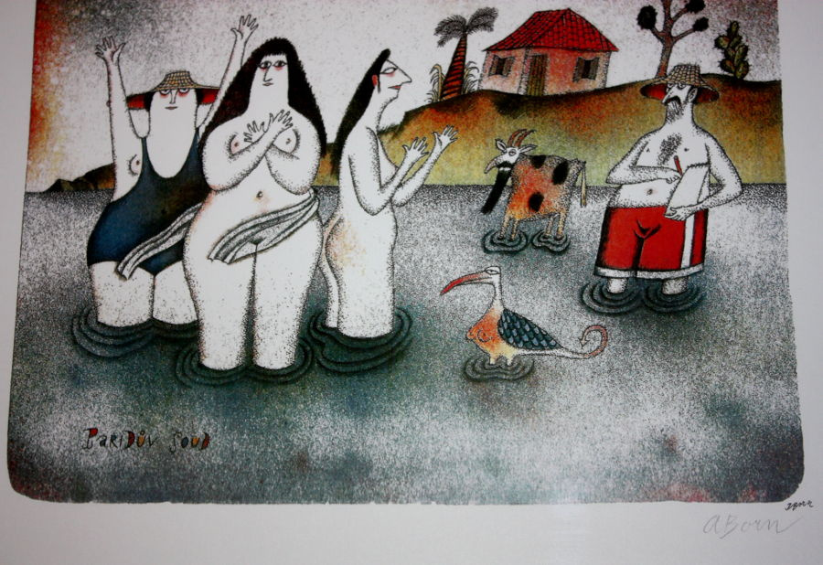 Adolf BORN, barevná serigrafie, signováno obyč. tužkou, rám - 5