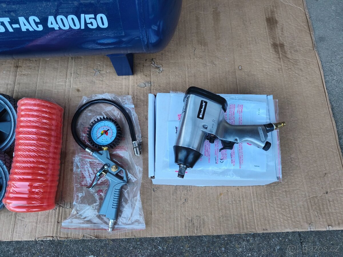 Prodám NEPOUŽITÝ 2-pístový kompresor Einhell BT-AC 400/50 +p - 5