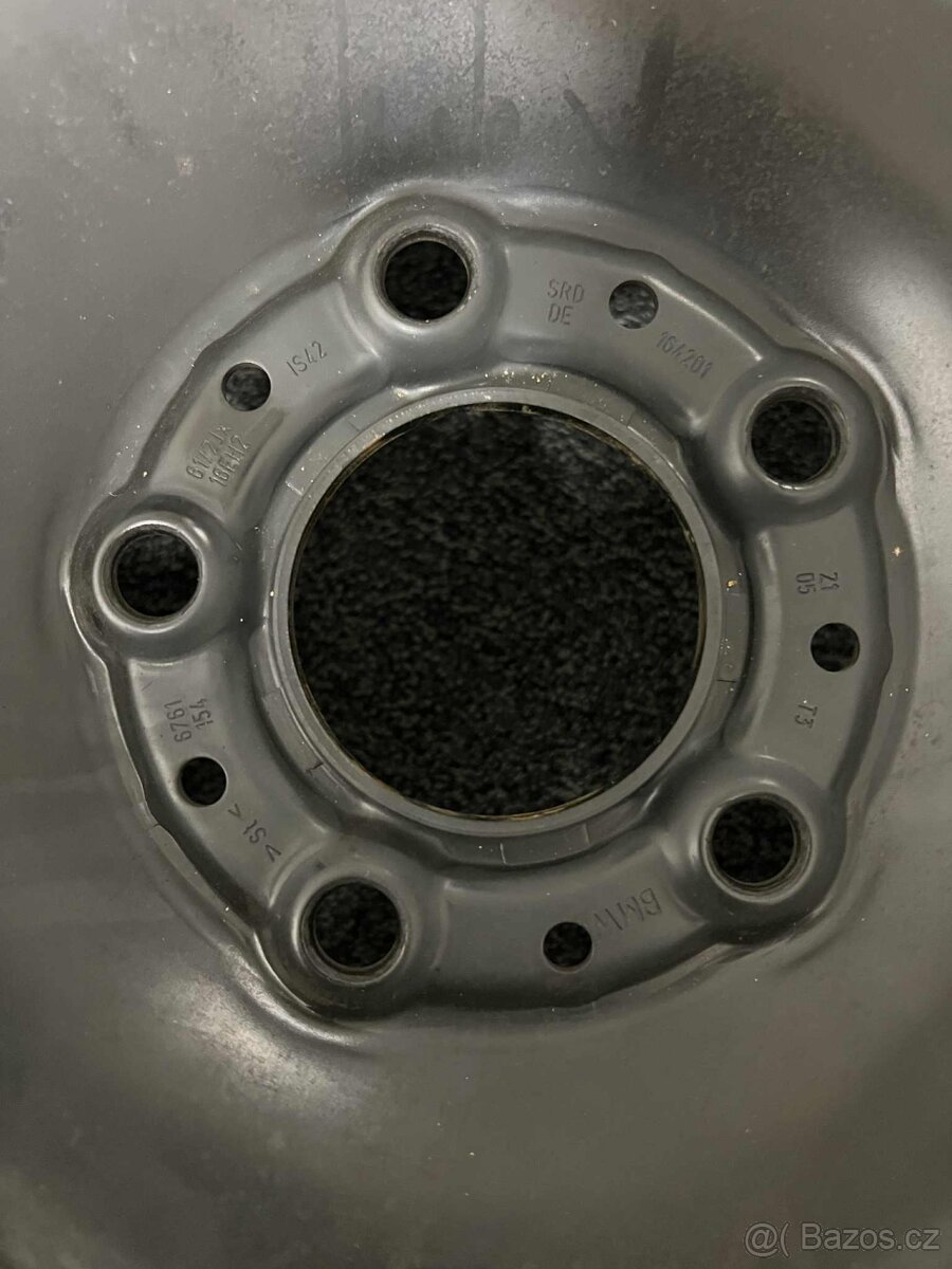 BMW originální plechové disky + poklice zdarma – nový stav - 5