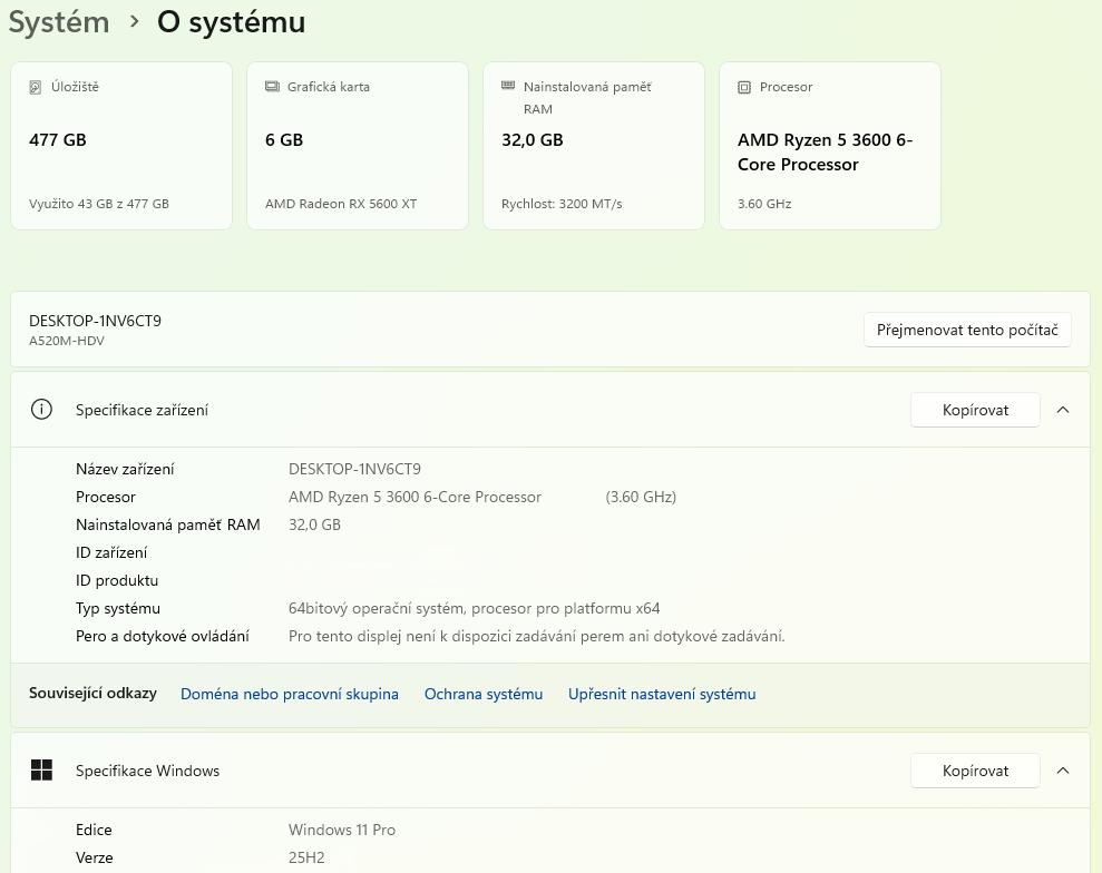 Ryzen 5 3600, 32GB DDR4,RX5600XT 6GB, SSD 512GB - 5
