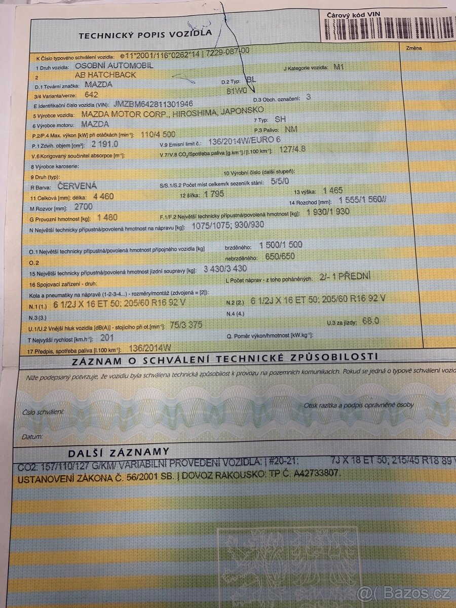Mazda 3,... 2,2 Disel - 5