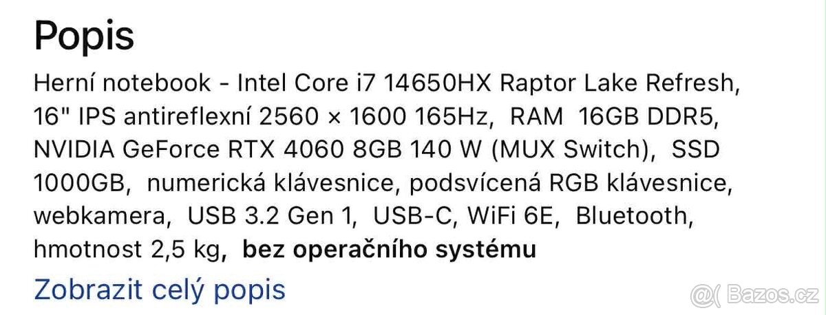 Herní Notebook Lenovo Legion Pro 5 - 5