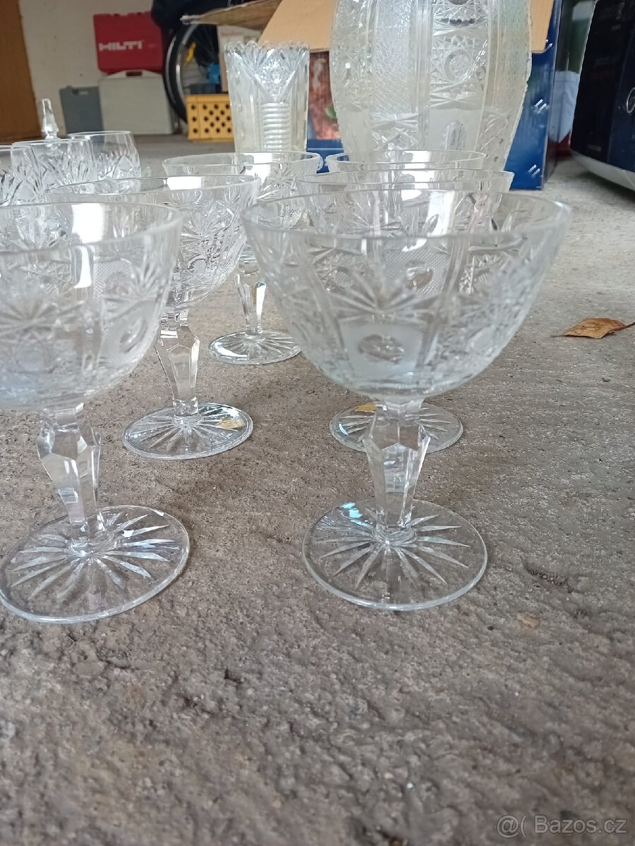 Křišťálové sklenice, nekolik sad - 5