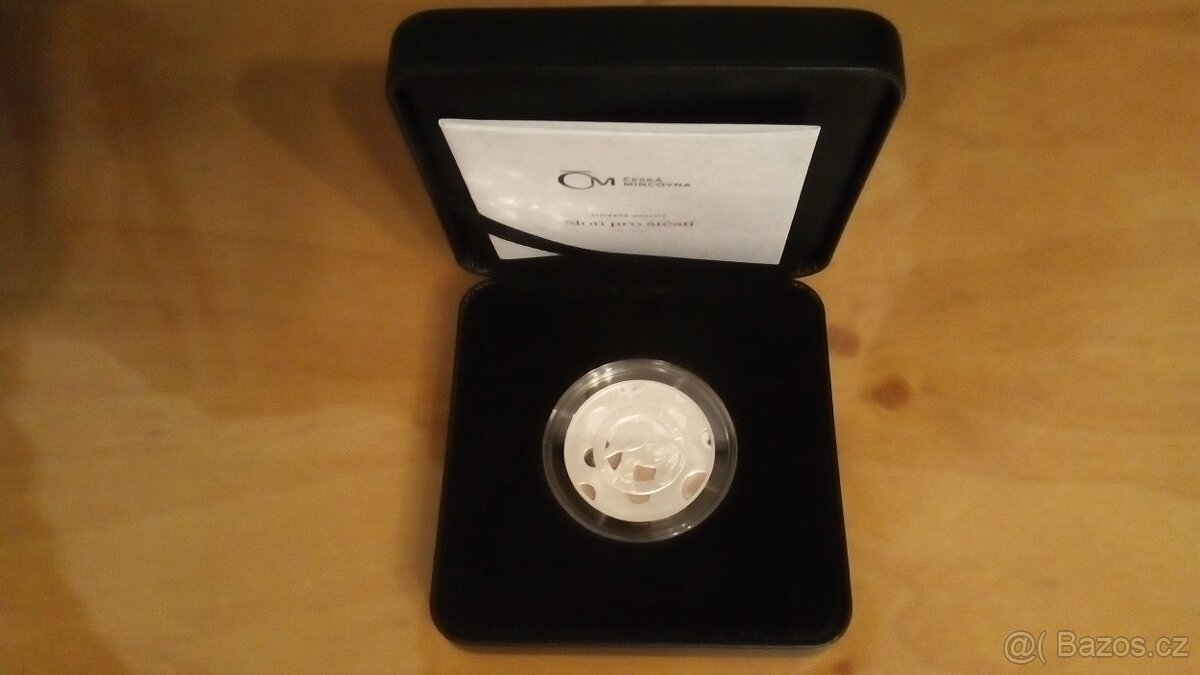 Stříbrná medaile Slon pro štěstí - 5