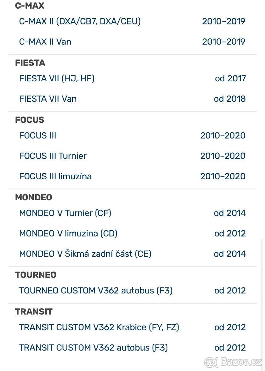 Pravé přední mlhové světlo Ford - 5